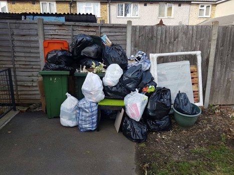 Residents disposing of old furniture responsibly in Staines